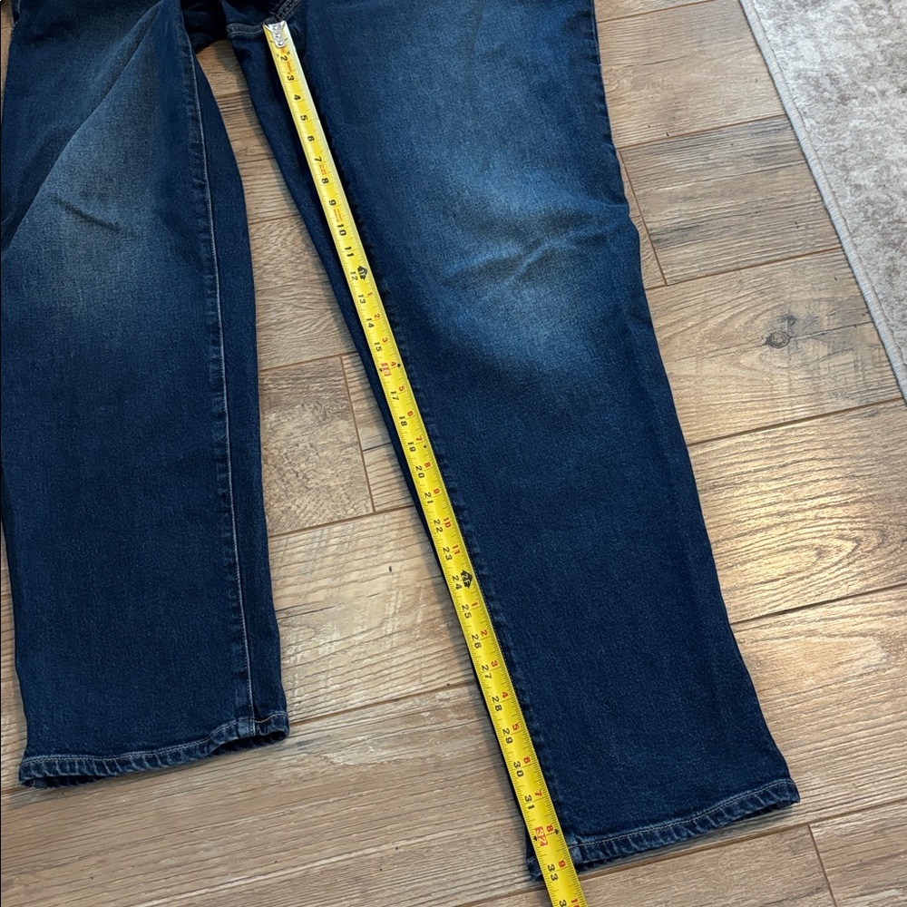 Lane Bryant Mid Rise Boyfriend Women 12L (12 Long) Blue Jeans 5 Pocket Denim - Picture 6 of 8